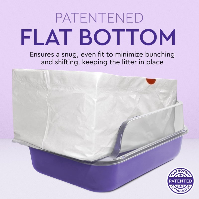 Alfapet Cat Litter Box Liners Alfapet Heavy Duty Flat Bottom - Extra Giant 5 Count - Tear-Resistant Cat Litter Bags - Kitty Litter Liners for Rectangular Litterbox Pans, 36â€ x 18â€ x 2MIL Thick 30 lb Capacity - Image 5